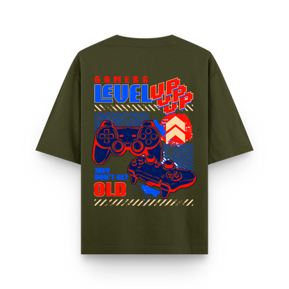 Gamers level up | Unisex Oversized Classic T-Shirt