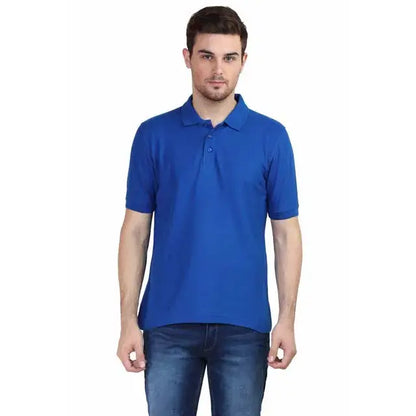 2-pack Male polo T-shirts (Mustard Yellow & royal blue)