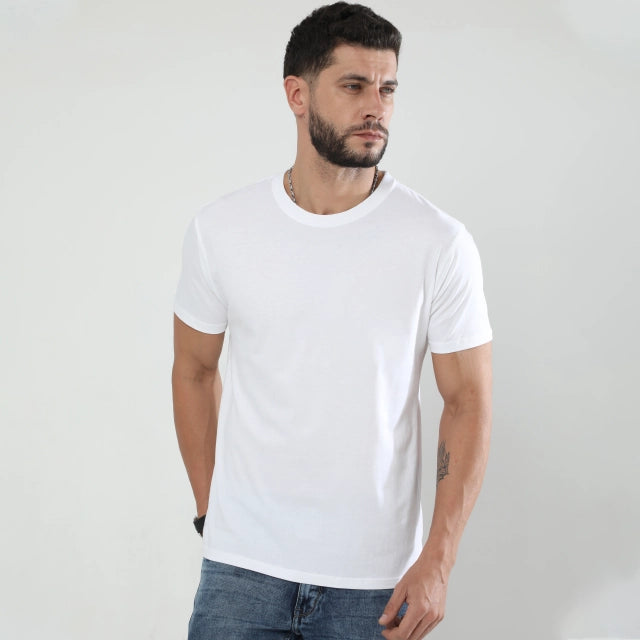 2-pack Unisex Fit T-shirts (Black melange & white)