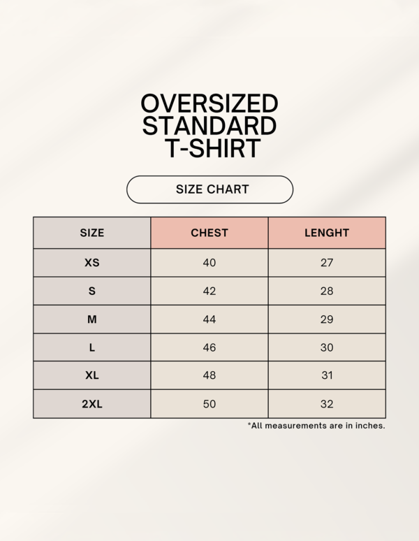 1754893560sizechart.png Unisex Oversized Standard T-Shirt